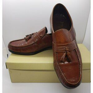 Men's Florsheim Imperial Slip-On Dress Shoes, Gold Tassel Moccasin, Nevada 9.5D